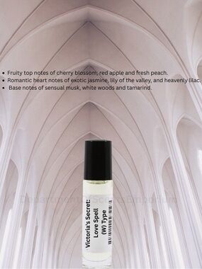 V/S Love Spell (W) Type 1/3 oz Roll-On Glass Bottle